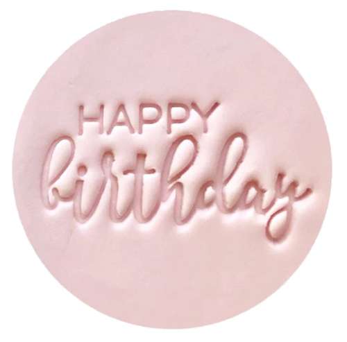 Cookie Embosser - Happy Birthday #4 - Click Image to Close